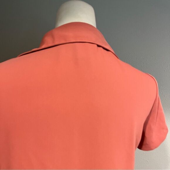 Cynthia Rowley rust orange short sleeve straight knee length oversized dress - Picture 11 of 15